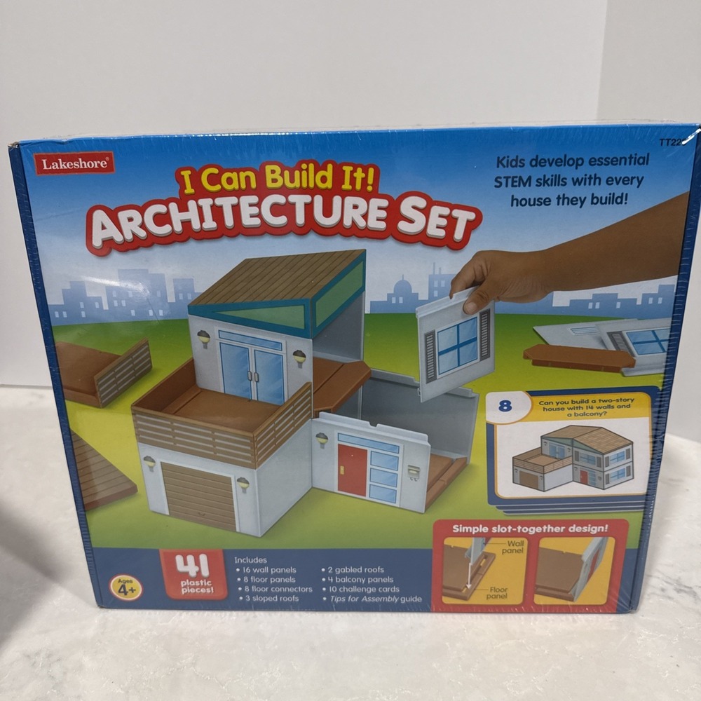 Lakeshore Learning I Can Build It! Architecture Set STEM Building Toy Brand New